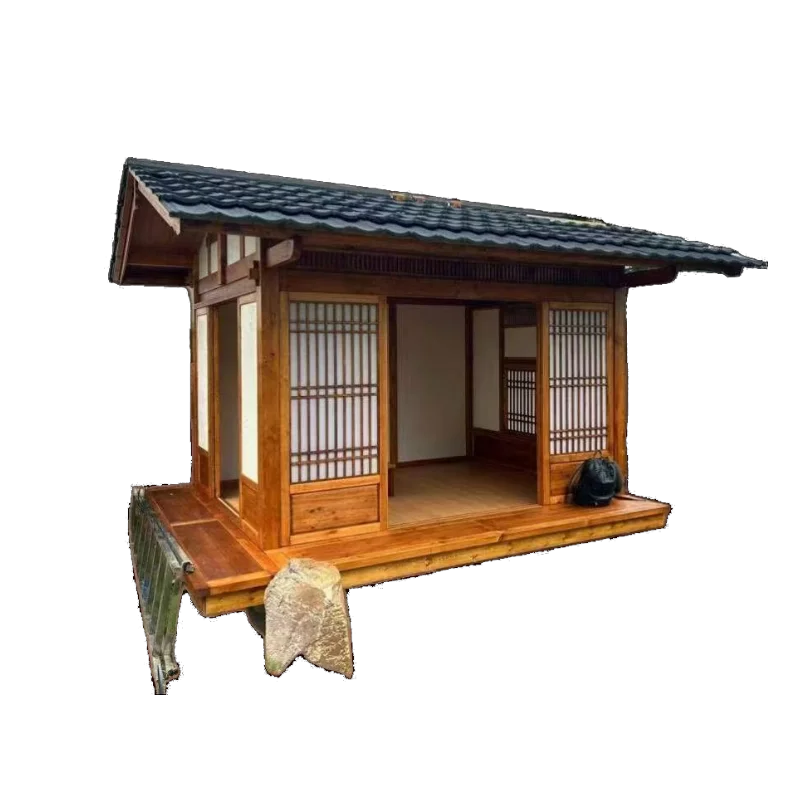 离岛仿古防腐木中国风木屋